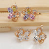 Gold Plated Zircon Hoop Earrings for Women Jewelry XP - Image 4