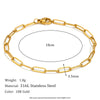 Gold Plated Bold Paper Clip Chain Statement Necklace Minimalism Link Chain Necklaces For Women Ladies Chains - Image 8