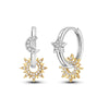 Silver Star And Moon Women Earrings Brilliant Wedding Engagement Star Earrings Jewelry Gift - Image 12