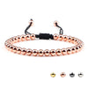 5mm Copper Bead Bracelet Women Men Handmade Adjustable Rope Charm Wristband Buddhist Yoga Bangle Friendship Jewelry Gift - Image 1
