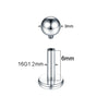 1PC ASTM Titanium Tragus Piercings Labret Stud Lip Rings Helix Piercing Ear Oreja Cartilage Earring 14G 16G Body Jewelry - Image 7