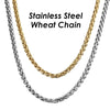 10 Pieces 3mm Wheat Chain Stainless Steel Wheat Necklace for Men or Women Jewelry - Image 3