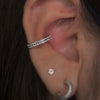 Titanium 16G Double Layered Zircon Nose Clicker Segment Clicker Ring Helix Cartilage Nose Ring Piercing Body Jewelry - Image 6