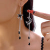 Crystal Water Drop Tassel Earrings for Women Temperament Colorful Long Earrings Bridal Wedding Party Jewelry Gifts - Image 12