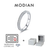 Dazzling Rectangle Stackable Rings Silver Eternity Band Rings For Women Jewelry - Image 7