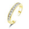 Gold Plated Color Zircon Toe Ring Jewelry Accessories Women's Summer Gift - Image 18