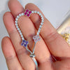 Adjustable Colorful Clover Zircon Bracelet Charm Tennis Charm Cute Sweet Shining Crystal Jewelry Gift - Image 5