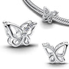 Silver Glass Slipper Charm Pink Envelope Floral Tulip Golden Key Sword Bee Cicada Butterfly Beads Necklace Fit Bracelet - Image 29