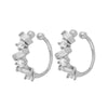 Small Hoop and Stud Earrings with Charm and Chain Styles - Image 13