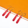 Anime Frieren: Beyond Journey's End Red Earrings Frieren At The Funeral Frieren stud Earrings Pendant Frieren Elf Cosplay Gift - Image 5