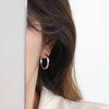 BF Club Silver Earrings For Women Gold Circle Earring Jewelry Prevent Allergy Party Accessories - Image 4