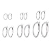 316L Stainless Steel Large Circle Huggie Hoops Classic Big Hoop Earrings 25mm to 70mm Gold Silver Color - Image 8