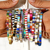Colorful Tila Bead Bracelet with Contrasting Patterns - Image 25