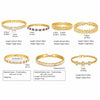 Cubic Zirconia Chain Tennis Bracelet Women, Gold Plated CZ Link, Elegant Sparkling Stackable Statement Wrist Jewelry Gift - Image 3