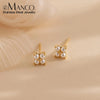 Simple Minimalist Mini Flower Stud Earrings for Women 6MM Stainless Steel Piercing Earring Jewelry - Image 1