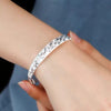 Silver Charms Bangles For Women Design Sparking Gypsophila Star Bracelets Party Wedding Jewelry - Image 4