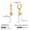 Elegant Water Drop Imitation Pearl Pendant Long Earrings With Star Heart Jewelry Accessory For Womens - Image 9