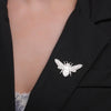 Delicate Bee Brooch For Women Stainless Steel Gold Color Lapel Pin Insect Suit Accessories - Image 2