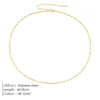 Box Chain Necklace Smooth Stainless Steel Choker Necklace Friendship 2MM Gold Color Women Gift Jewelry - Image 12