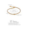 Delicate Bling Cubic Zirconia Heart Chain Bracelet Bangle Stainless Steel Shiny Wrist Jewelry Gift - Image 6