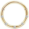 Clicker Hoop Body Jewelry with Slim Curved Profile in Gold-Tone or Silver-Tone - Image 17
