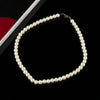 Three-Layer Pearl Collar Choker Necklace with Heart Pendant - Image 5