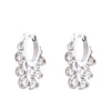 Stainless Steel Colorful Cubic Zirconia Hoop Earrings for Women Metal Texture Geometric Earrings Gift - Image 7
