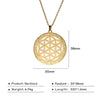 Flower of Life Sacred Geometry Necklace Stainless Steel Mandala Neck Chain Women Men Vintage Universal Spiritual Jewelry - Image 16