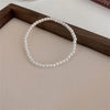 Simple Retro Imitation Pearls Bracelet For Women Stretch Acrylic Bead Men Bracelet Party Jewelry Pearl Wristband Gift - Image 5