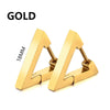 1 Pair Punk Stainless Steel Triangle Earrings Women Men Ear Piercing Geometric Stud Earrings Push-Back Clip Unisex Party Jewelry - Image 13