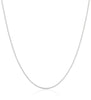 Silver Necklace Gold Plated, 1mm Box Foundation Chain Jewelry Engagement Gift for Women - Image 5