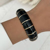 Vintage Punk Black Dripping Oil Metal Enamel Bangles For Women Geometric Wide Chunky Cuff Bracelets Party Aesthetic Jewelry - Image 18