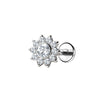 Stainless Steel Labret Piercing Stud with 16 Gauge and 1.2 x 8 mm Post - Image 15