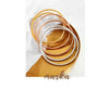 3 Pieces/lot Stainless Steel Bracelet Bangles For Women Simple Style Gold Plated Women's Bracelets Bangle - Image 11