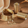 5pcs African Statement Jewelry Set Golded Leather Choker Neck Necklace Bracelet Earrings For Women Party Accessories - Image 2