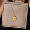 Stainless Steel Flower Pendant Necklace For Women Ladies Gold Color Clavicle Chain Jewelry Wedding Gifts - Image 6