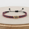 Handmade Cloth Fabric Bracelet for Women with Braided Design CZ Heart Love Evil Eye Jewelry Gift - Image 15
