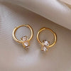 Silver Color Plated Transparent Round Balls Stud Earrings For Women Korean Earring For Girl Jewelry - Image 7