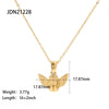 316L Stainless Steel Angel Pendant Necklace Necklace Simple Metal Texture Jewelry for Woman Gif - Image 9