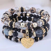 4pcs/set Boho Strand Bracelets For Women Crystal Beads Bracelets Heart Letter Elastic Bangles Wristband Yoga Jewelry Gifts K - Image 16