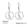 Birth Flowers Dangle Earrings Stainless Steel Gold Color Daisy Rose Snowdrop Women's Floral Earring Jewelry Birthday Gift - Image 28
