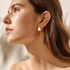 Gold Plated Women's Earring Chunky Square Stainless Steel Earrings Woman Hoops Woman Minimalist - Image 4