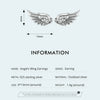 Silver Hip Hop Vintage Couples Creative Angel Wings Stud Earrings Women Punk CZ Studs Birthday Jewelry Gift - Image 22