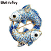 Lovely Fishes Brooches For Women Unisex 2-color Pisces Zodiac Sign Animal Party Casual Brooch Pins Gifts - Image 2