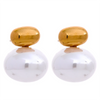 316 Stainless Steel Imitation Pearl Beads Stud Earrings Daily Chic Japan Simple Ear Jewelry for Women - Image 7
