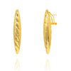 Metal Frosted Texture Piercing Earrings Hight Quality Gold Color Long Drop Earring For Women Gothic Jewelry Accessories - Image 4