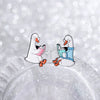 Goose Reader Enamel Pins Bookish Duck Bookworm Brooches Reading Badges Creative Animal Books Jewelry Gift for Kids Friends - Image 3