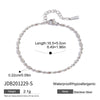 Minimalist Gold Color Plated Stainless Steel Elliptical Bead Chain Chain Bracelet Stackable Bracelet Women's Acc - Image 8