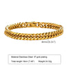 Stylish Double Curb Chain Bracelets for Men Boys,8/10/12/15mm Stainless Steel Miami Link Wristband,Punk Jewelry Gifts - Image 4