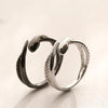 Silver Snake Ring Adjustable Simplicity for Women Girlfriend Jewelry Wedding Gifts - Image 2